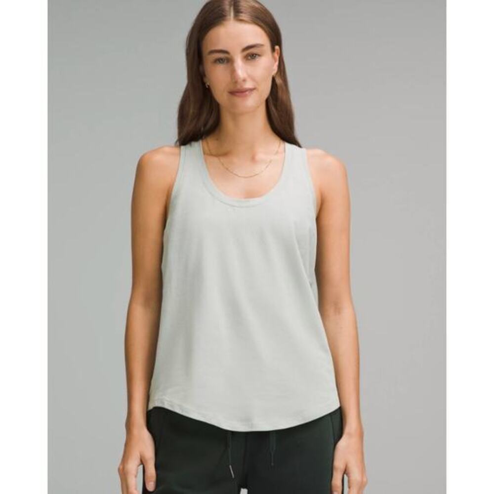 Lululemon gray white‎ Racerback tank Top